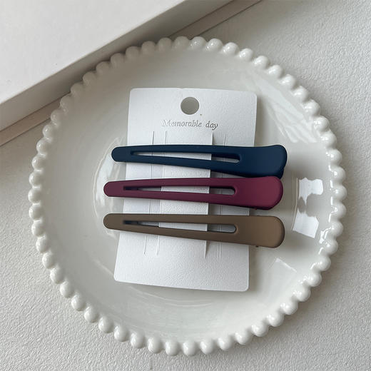 磨砂经典鸭嘴夹组合发夹（3个）-纪念日百货门店同款167446426 商品图2