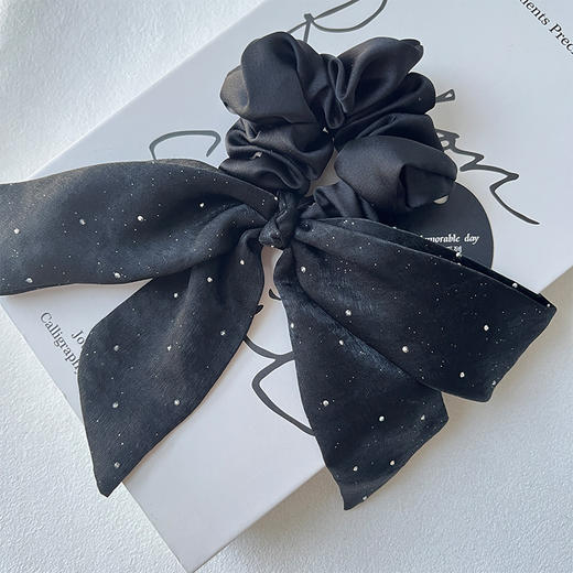 气质百搭星河细闪飘带结发圈-纪念日百货门店同款167795378 商品图3