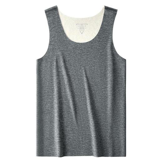 【桑蚕丝羊毛保暖内衣无痕男德绒】发热内穿加绒打底背心冬季抗菌上衣 商品图4