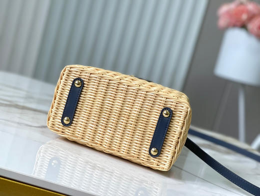 秋冬特惠💰1600 渠道级LV 新品 te级LV 动态芯片 M14366/M48865深蓝编织印花竹篮 商品图8