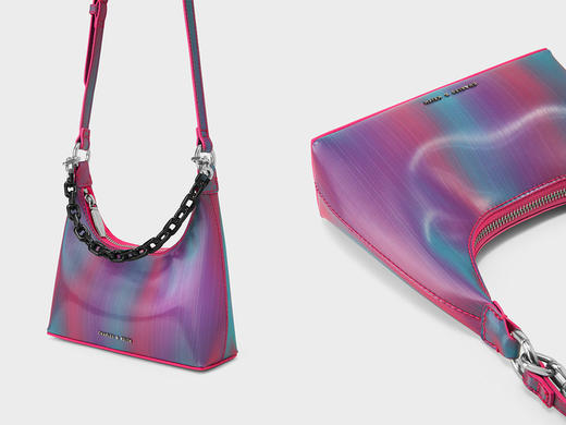 1004611490204 CHARLES&KEITH 女士时尚链条手提单肩腋下斜挎包CK2-20270928 商品图1