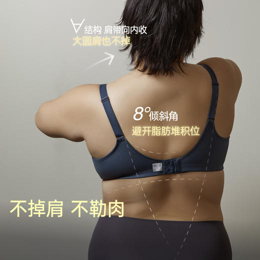 「阿基米德」莫妮MONI大码无钢圈内衣无痕透气春季新品 商品图3