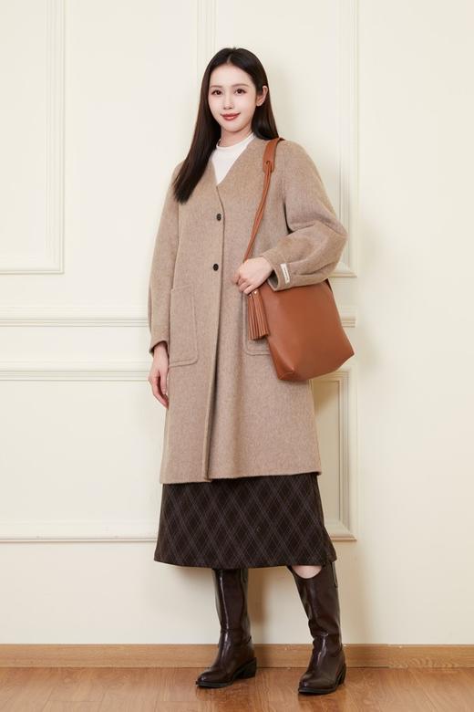 Le Malene 配披肩高级感轻奢双面绒纯羊毛大衣 21141 商品图3