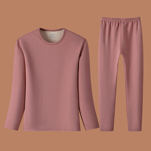 【YW】无忧购内条纹保暖内衣套装成人打底衫彩棉天鹅绒羊毛蚕丝秋衣秋裤（截单后3-5天发货) 商品图10