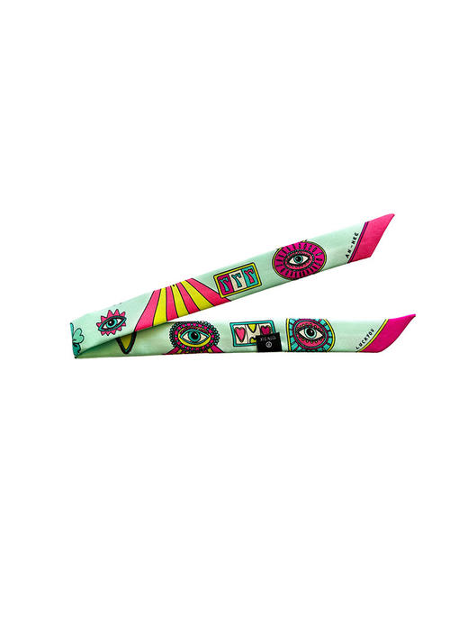 订购14周到｜AN-NEE-薄荷绿 幸运予你 1cm 腕巾［法国设计师］ 商品图0