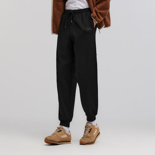 森马休闲裤男春宽松锥形束脚裤纯色基础简约百搭抽绳裤子显瘦显高 商品图2