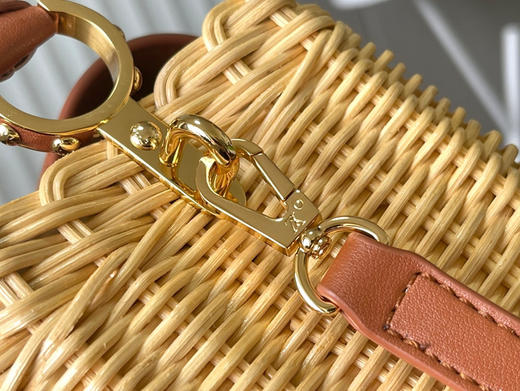 秋冬特惠💰1600 渠道级LV 新品 te级LV 动态芯片 M26025/M48865棕色编织印花竹篮 商品图4