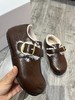 D112507内增高皮U毛一体加绒勃肯鞋女冬季新款复古乐福鞋 商品缩略图6