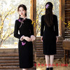 【预售5天】加绒加厚冬装国风新中式，长袖旗袍改良年轻款复古旗袍GX-13541 商品缩略图3