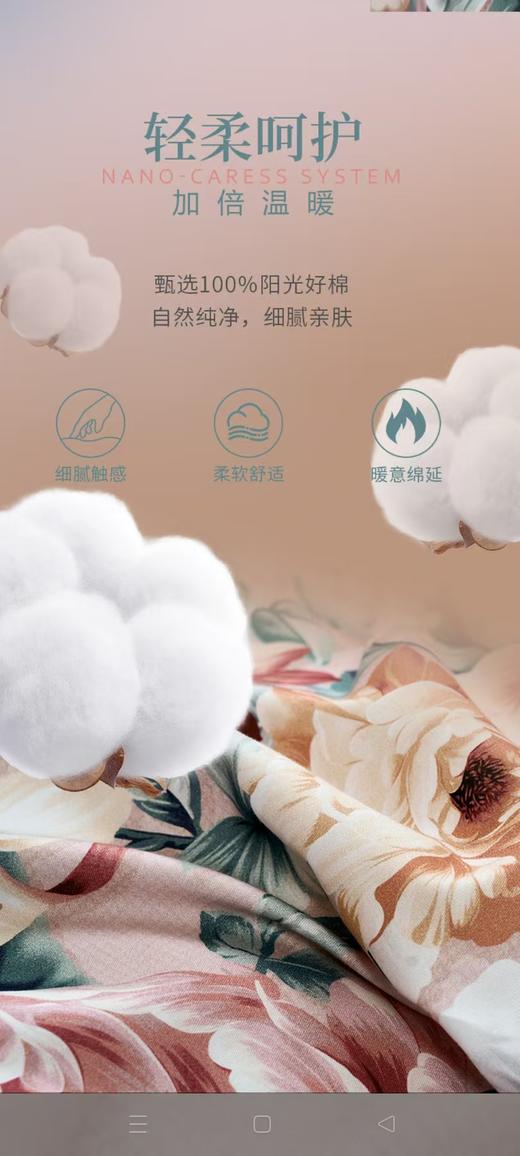 【富安娜】B座7F聚温暖床单四件/樱之漫舞 商品图5