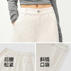 森马牛仔裤女春分割白色宽松弯刀裤2026新款松弛感显瘦潮酷拖地裤 商品缩略图3