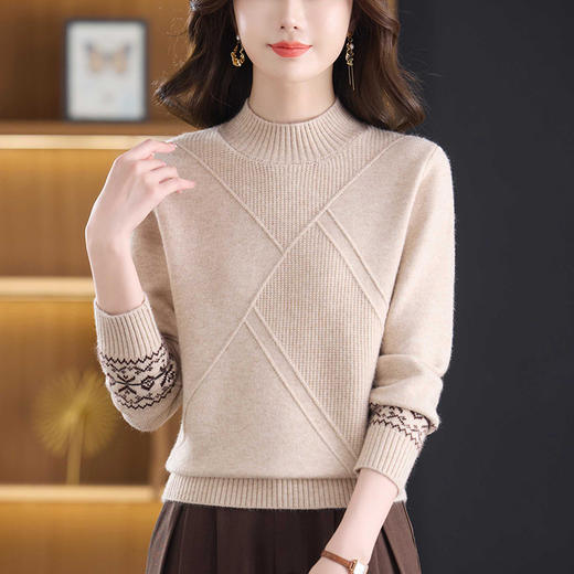 CC打底衫2025新款洋气冬装上衣内搭宽松短款显瘦保暖毛衣女 商品图0