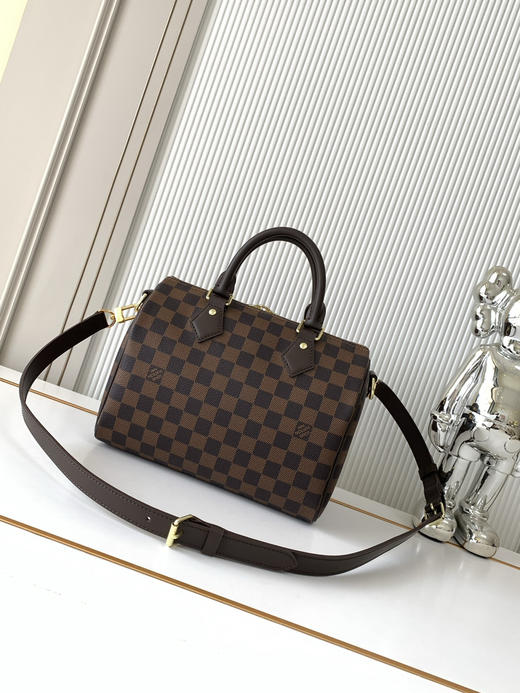 秋冬特惠💰1220 渠道级LV【全钢五金 MB163c01变码芯片】te级LV 全套包装 M41368咖啡格 商品图2