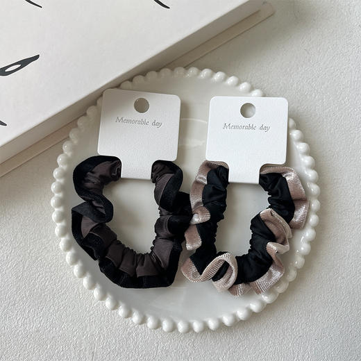 基础百搭丝绒边超柔皮筋-纪念日百货门店同款167044275 商品图0