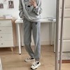 D112559棉混纺面料弹力松紧腰加绒加厚卫裤休闲裤 商品缩略图5
