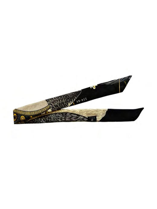 北京仓｜AN-NEE-LUNE-黑色 波西米亚 2cm 丝巾手镯［法国设计师］ 商品图1