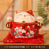 【福气满满❗️招财猫陶瓷摆件】铃铛一响黄金万两，匠心技艺用心缔造，笑容满面寓意幸福美满，存钱罐储蓄罐汽车摆件书桌装饰品摆件QQ 商品缩略图9