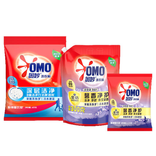奥妙精油香护洗衣粉4KG/3.8KG/1.1KG壶嘴装薰衣香樱花香持久留护多规格 商品图1