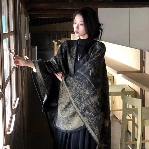 笙观相沐·水墨江南披肩毯，国风美学设计，显档次，更高级！ 商品图4