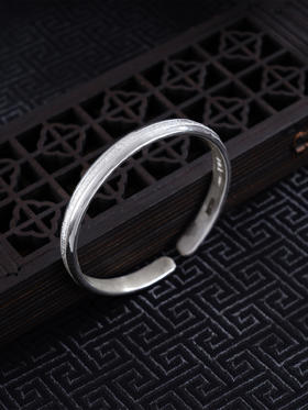 【星河情怀】子佩集S999银手工手镯原创设计【55031107】2407