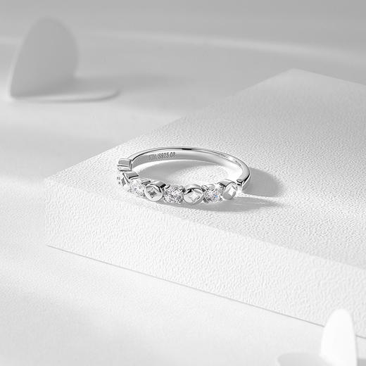 卡蒂罗KADER 招财女戒 新中式925银钱币与圆锆相接财运环绕简约百搭原创设计可调节戒#好运 商品图3