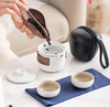 【陶瓷旅行茶具】便携式旅行茶具小套装户外泡茶包陶瓷杯携带式茶具车载露营用 商品缩略图1