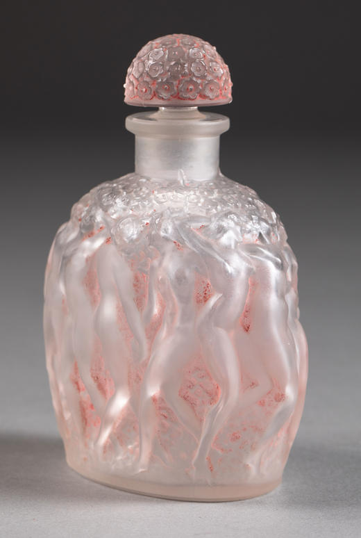 独角鹿西洋古董1930年代法国出品CALENDAL款浅粉色香水瓶 商品图4