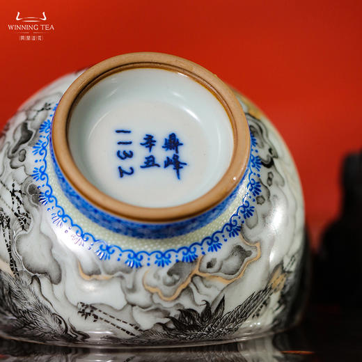 问鼎鼎峰柴窑云中仙鹤（天青精工天河杯） 商品图3