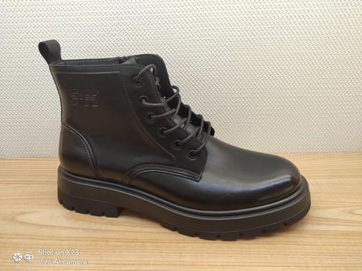 豪行秋冬新款12429718纯皮牛皮商务休闲男靴单靴皮靴 商品图0