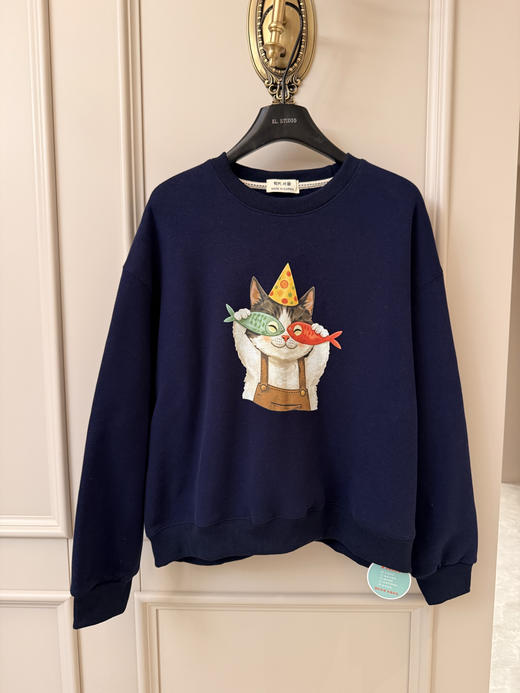 韩订九色一体绒卫衣美式复古调调 商品图13