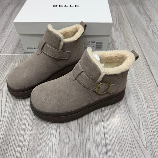 D112531女靴子厚底雪地靴加绒冬季新款棉鞋防滑保暖勃肯短靴E4K1DDD5 商品图7