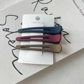 磨砂经典鸭嘴夹组合发夹（3个）-纪念日百货门店同款167446426