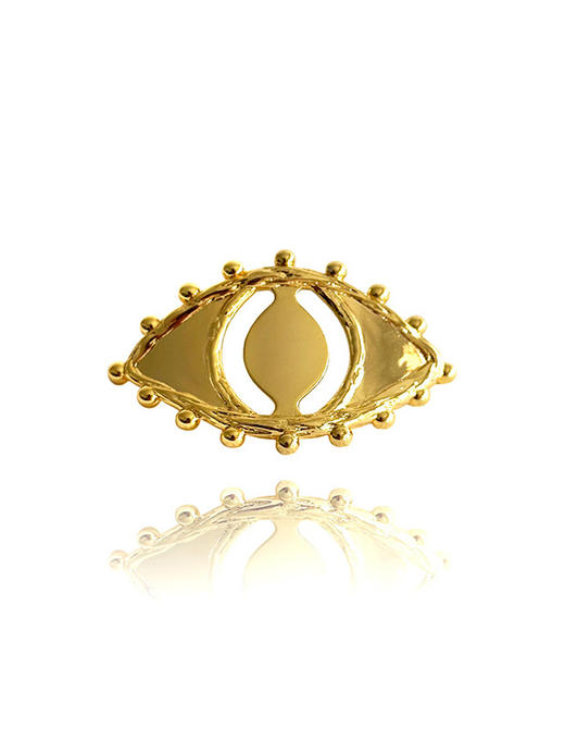 订购14周到｜AN-NEE-ONOEIL-棕绿色 夏帕诺瓦 4cm 丝巾装饰扣手镯［法国设计师］ 商品图2