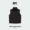 NPC潮牌90%白鸭绒30D细密纤维老花立领菱形羽绒马甲保暖NP5AWT02 商品缩略图0