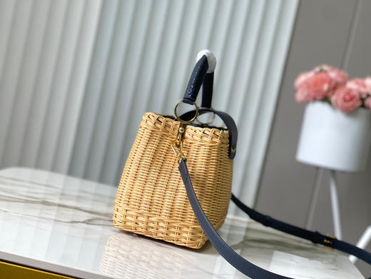 秋冬特惠💰1700 渠道级LV 新品 te级LV 动态芯片 M14366/M48865深蓝编织印花竹篮 商品图1