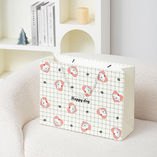 【礼物季】卡通苹果小狗元素大号手提礼袋-纪念日百货门店同款167843763 商品图1