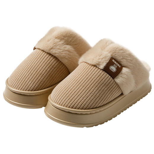 【YW】无忧购59元2件流氓兔棉拖鞋男女同款冬季室内厚底加绒保暖家居家用高级感冬天拖鞋（截单后3-5天发货) 商品图4