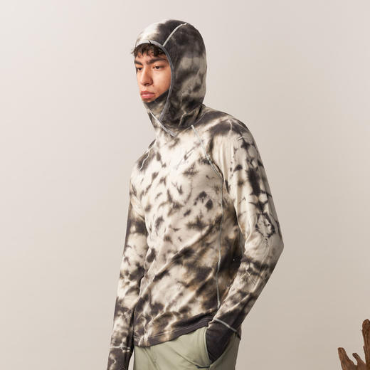 羊毛打底衫保暖轻量吸汗扎染长袖上衣冬男款UPPERVOID二普纬度 商品图3