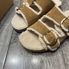 D112506吐司厚底毛毛勃肯鞋女2025冬季新款可外穿拖鞋子 商品缩略图8