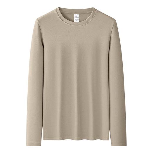 【10A抗菌德绒圆领上衣】青年男士秋冬季厚款保暖加绒长袖t恤上衣 商品图4