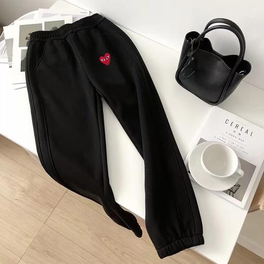 D112559棉混纺面料弹力松紧腰加绒加厚卫裤休闲裤 商品图14