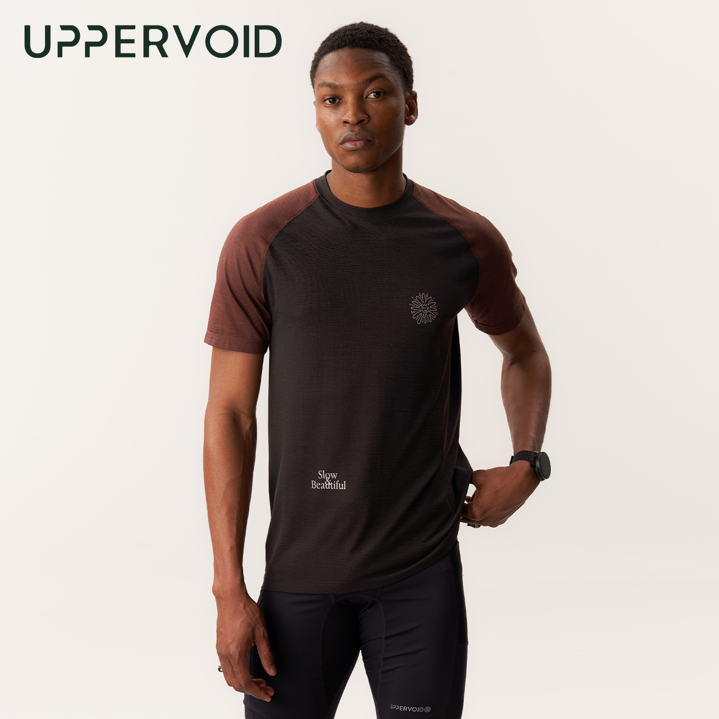 速干T恤户外运动吸湿透气羊毛夏季短袖男女UPPERVOID二普纬度