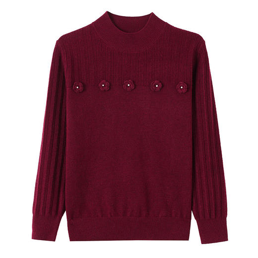 CC半高领毛衣女时尚秋冬2025新款高级感洋气上衣针织打底衫 商品图4