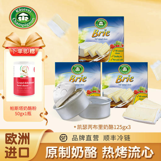 【凯瑟芮】德国进口 布里/金文必奶酪125g 原制奶酪GF 冷鲜不支持7天无理由 商品图0