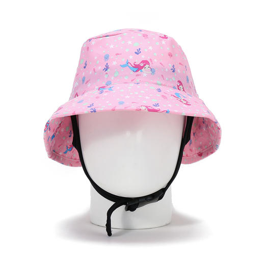 4595652  迪卡侬DECATHLON  遮阳防晒 女小大童款轻便透气卡通人鱼印图沙滩冲浪运动圆帽【8-12岁】 商品图1