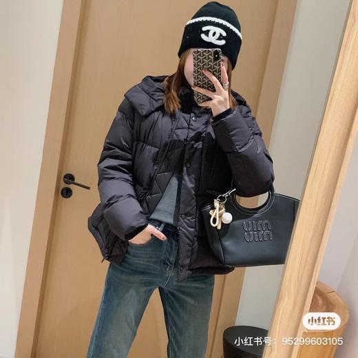 D112542泡芙女款冬季保暖连帽五格羽绒服 商品图10