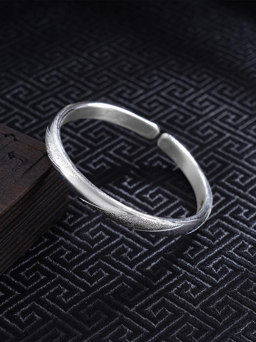 【流星之痕】子佩集S999银手工手镯原创设计【55031106】2407 商品图0