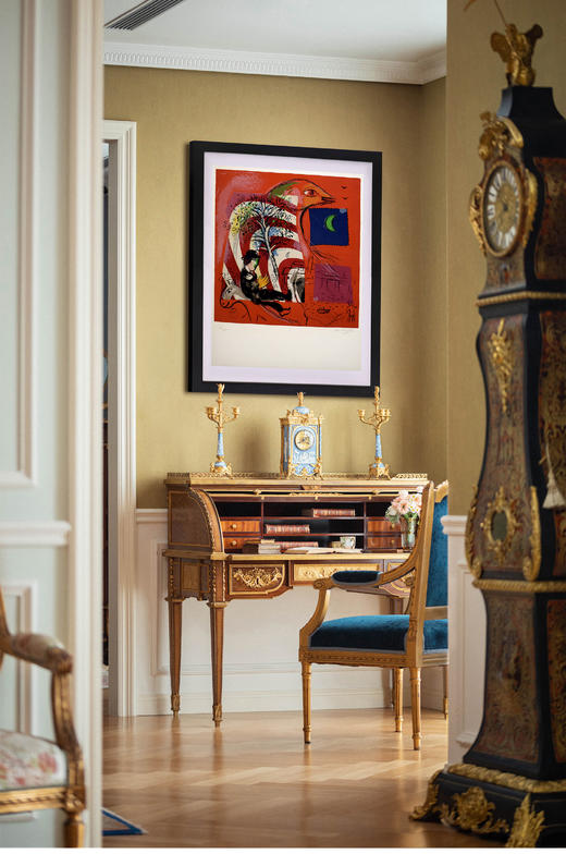 独角鹿西洋古董1969年法国出品《L'Arc-En-Ciel 彩虹》限量彩色石版画 商品图0