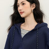 【周末秒杀】熙世界假两件卫衣女宽松慵懒2025秋季新款百搭chic套头连帽衫上衣 商品缩略图3