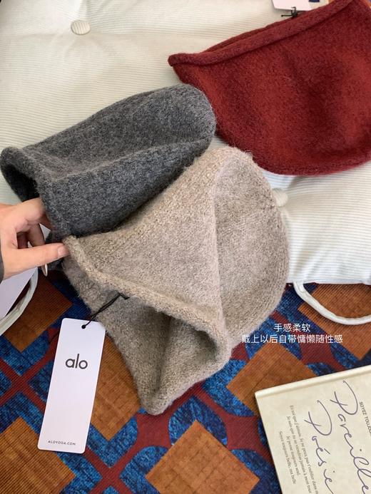 D112513秋冬季氛围感从头开始！女款时尚高级感羊驼毛冷帽 商品图9